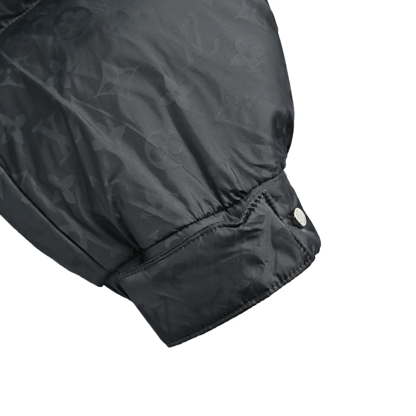 Louis Vuitton/Louis Vuitton Ski Series Full Print Jacquard Lambswool Hooded Down Cotton Jacket